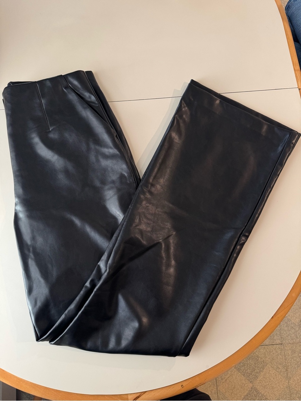 Abercrombie & Fitch Black Vegan Leather Pants